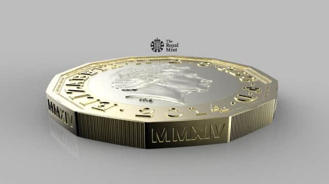 The new Â£1 coin. Image: The Royal Mint