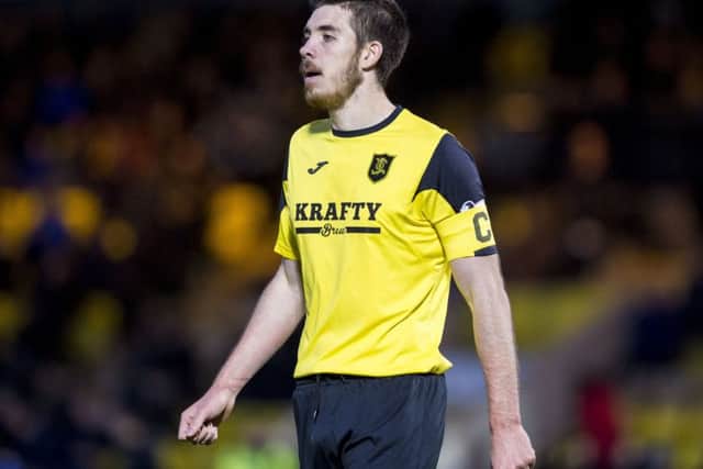 Declan Gallagher in action for Livingston