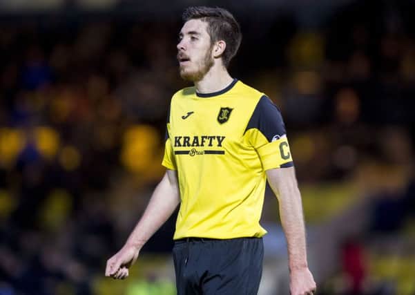 Declan Gallagher in action for Livingston
