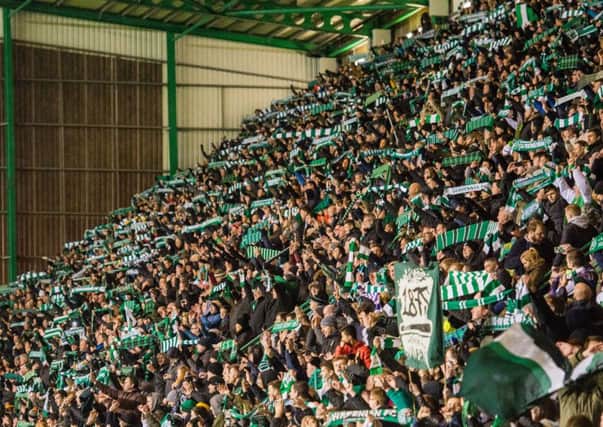 Hibs fans are to hold two separate minutes applause. Picture; Ian Georgeson