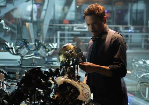 Robert Downey Jr. as Iron Man/Tony Stark in the film, "Avengers: Age Of Ultron." Picture; AP