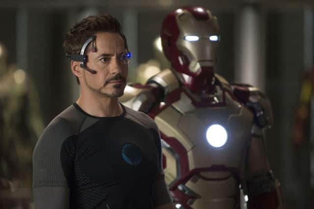 Robert Downey Jr plays Iron Man