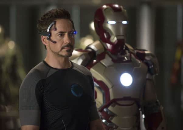 Robert Downey Jr plays Iron Man