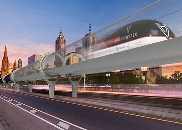 Hyperloop artists impressions.