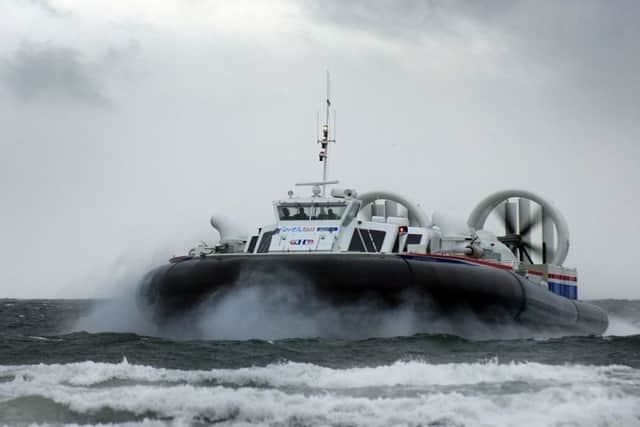 A hovercraft sets off from Portobello to Kirkcaldy in 2007. Picture: Kenny Smith
