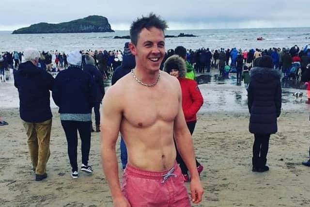 Grant Forrest started 2017 by wading into the Firth of Forth in the New Year's Day "Loony Dook" in North Berwick