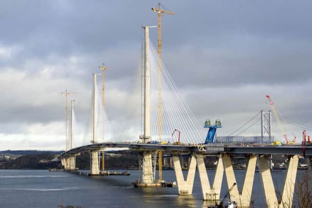 The new Queensferry Crossing is due to open in May 2017. 
  Picture Ian Rutherford