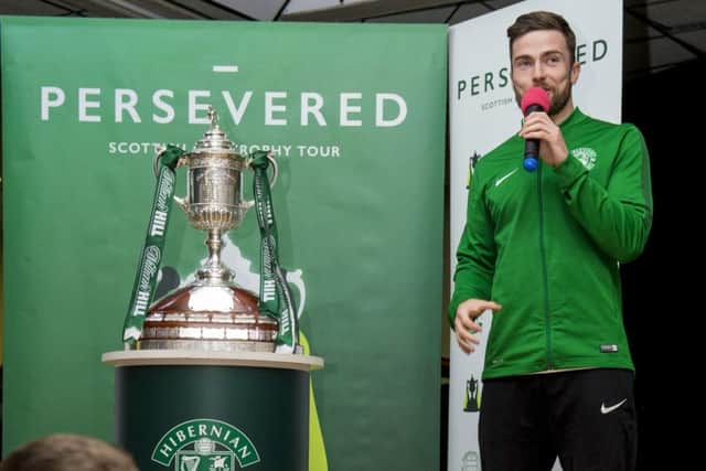 Lewis Stevenson has been pleased to participate in the Persevered Tour, hoping some of the starry-eyed kids will become Hibs fans