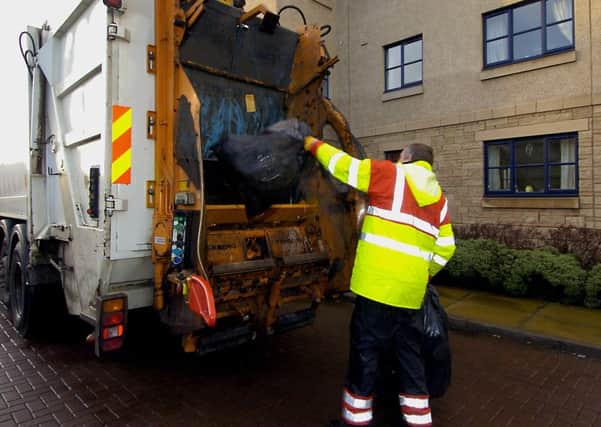 Bins being emptied in the Capital.