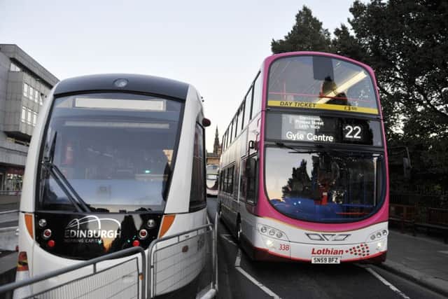 Lothian Buses will be helping to fund the tram line extension. Picture: Dan Phillips