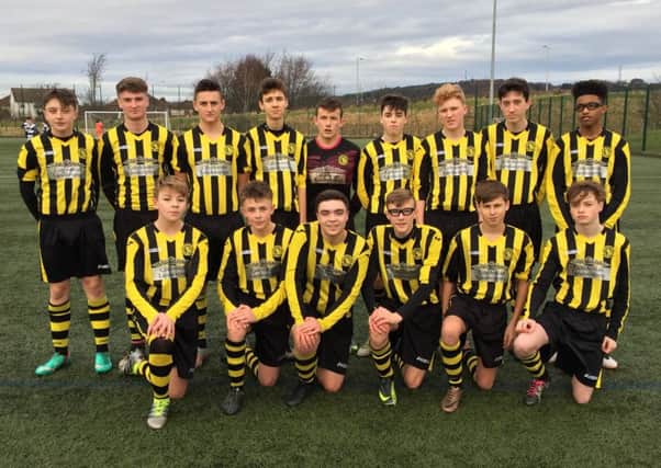 Hutchison Vale Colts 16s scored two goals in each half during their win at Forrester High School