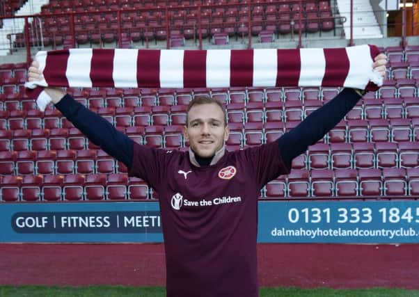 French midfielder Malaury Martin cant wait to get started at Hearts after penning a three-and-a-half year deal with the club. Pic: Hearts Media