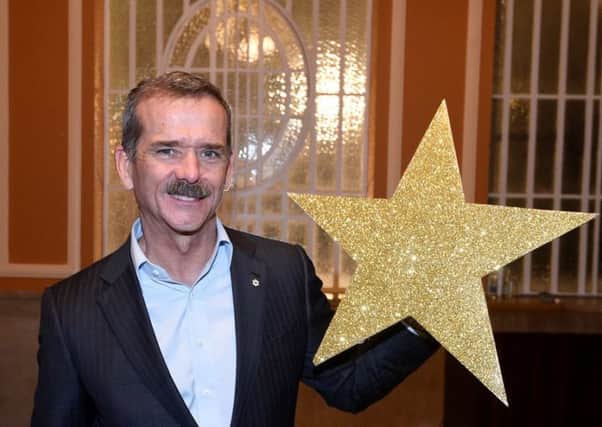 Astronaut Chris Hadfield helps Usher Hall celebrate their sixth Five Star VisitScotland rating