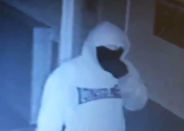 A club manager has released CCTV of a masked man armed with a hammer who ransacked his premises. Picture; contributed