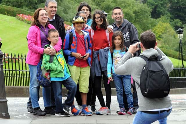 Edinburgh is popular with tourists