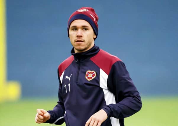 Sam Nicholson has been joining in Hearts training