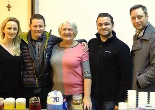 Family and friends of courageous Suzanne.