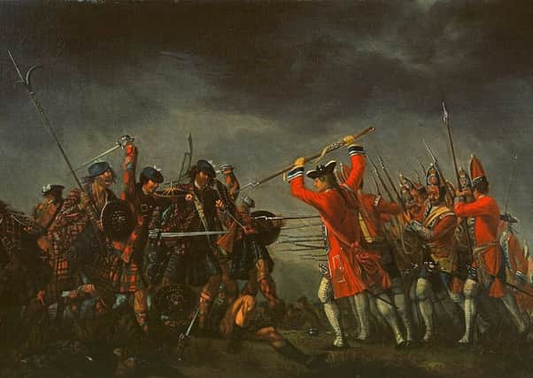 Battle of Culloden by David Morier, an Anglo-Swiss painter supported by the Duke of Cumberland.  PIC Wikicommons