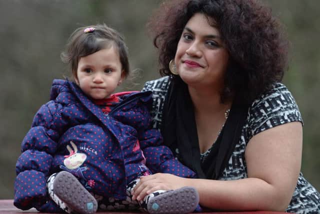 Mum Charlene Clark and daughter Emily, from Livingston, Scotland, who was born 16 weeks premature. Picture; SWNS
