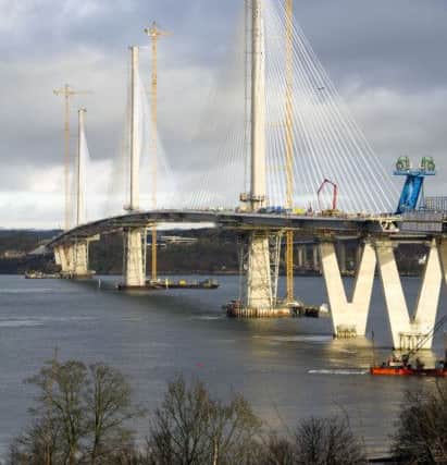 he new Queensferry Crossing is due to open in May 2017.    Picture Ian Rutherford