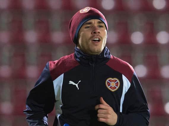Sam Nicholson will be back in Hearts' squad to face Raith