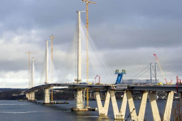 The last piece of the Queensferry Crossing is to be placed.
Picture: Ian Rutherford