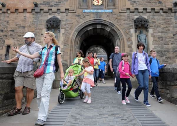 Tourists and holidaymakers in Edinburgh. Picture; Jane Barlow
