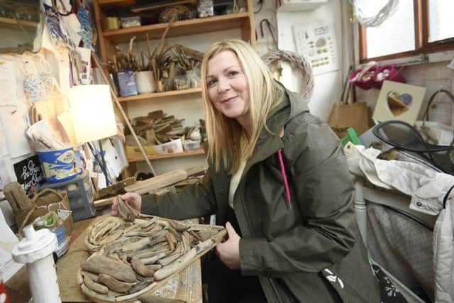 Driftwood artist Nicola McFarlane Young. Picture: Greg Macvean