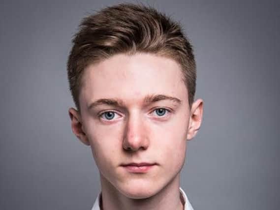 Kyle Fitzpatrick who plays Spud's son Fergus in T2 Trainspotting