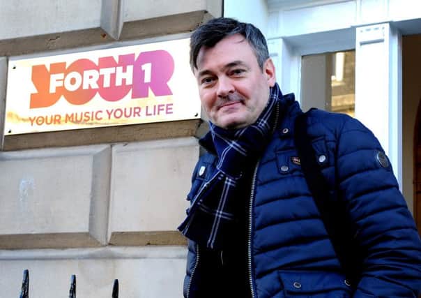 Grant Stott outside Radio Forth this afternoon after he announces he will be taking a break from his show on Forth 1. Picture; Lisa Ferguson
