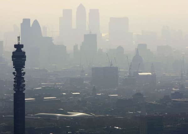 Toxic fumes from the south-east of England have been blown north to mix with Edinburgh smog. Picture: Mike Hewitt/Getty Images