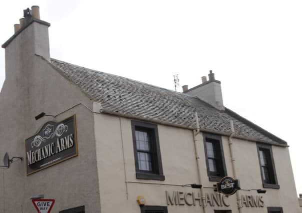 Mechanic Arms pub in Gilmerton where a man carried out a stabbing. Picture; TSPL