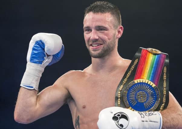 Josh Taylor won the Commonwealth super lightweight title at Meadowbank in October