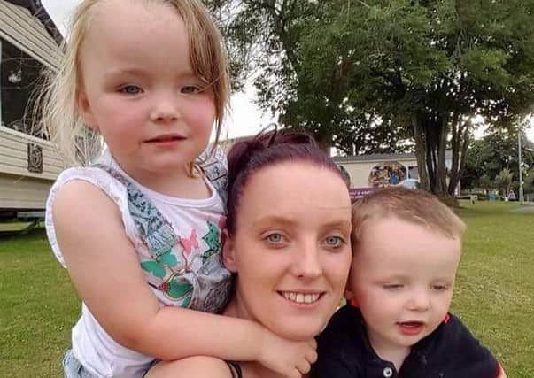 Zoe Thomson  with her children Tiana (4) and Tommy (3)

were in emergency B&B accommodation where they all shared one room with no cooking facilities