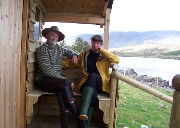Robert and Anne at home on Soay. PIC Contribute.