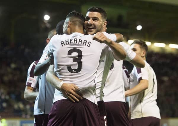 Hearts' last away victory came against Motherwell in September. Pic: SNS