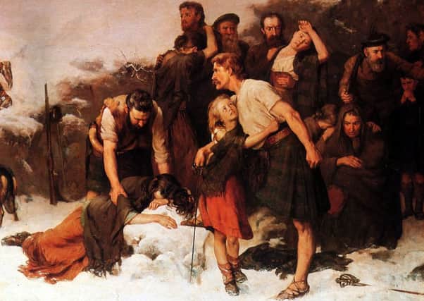 Detail from James Hamilton's Massacre of Glencoe. PIC Contributed.