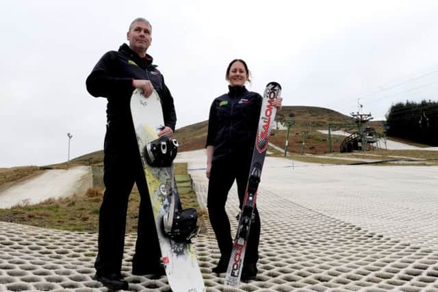 David Gray-McMath duty officer and Louise Houston ski school manager. Picture; Lisa Ferguson