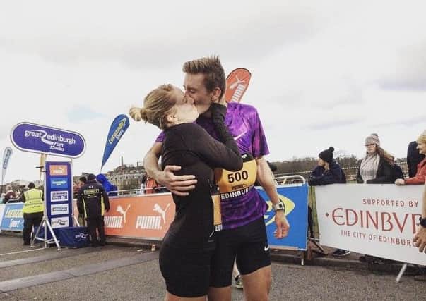 A man and woman who won last years Simplyhealth Great Edinburgh Run and went

on to get married have spoken about why running together makes a successful

partnership.

Picture; contributed