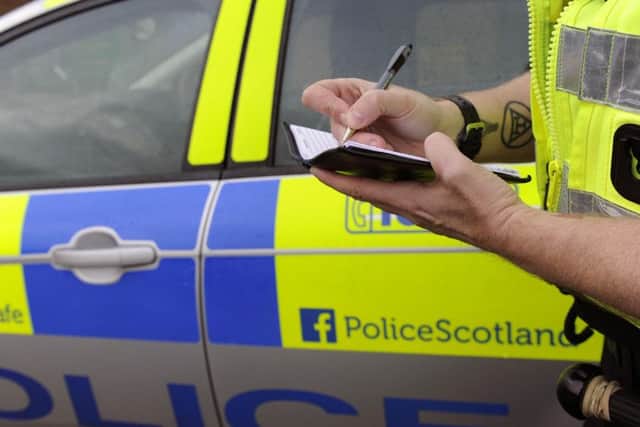Police took the names of several children in Dunfermline (file photo)