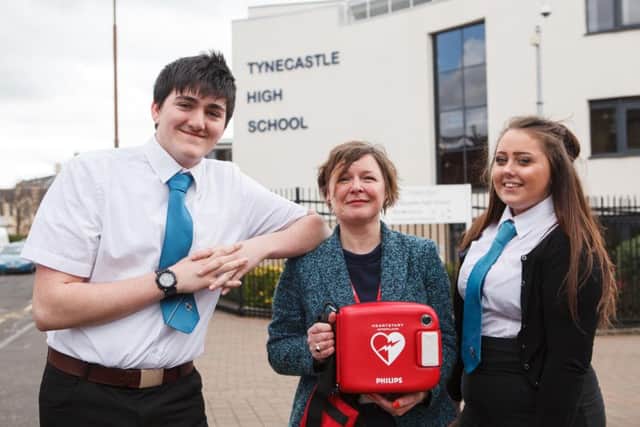 The council rolled out defibrillators to all of the high schools in Edinburgh.  Picture; Toby Williams