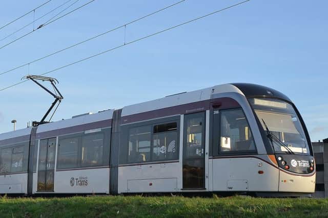 Defibrillatiors are being installed on Edinburgh Trams. Picture; Jon Savage