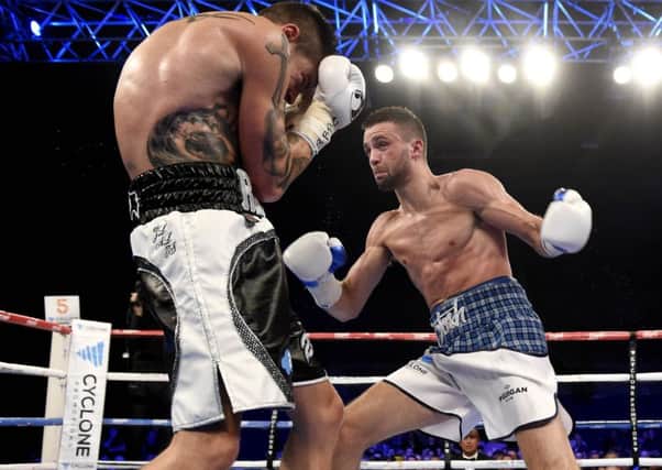 Josh Taylor claimed the Commonwealth super lightweight belt at Meadowbank last October, beating Dave Ryan