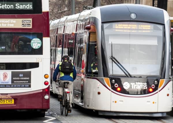 Edinburgh reportedly has more accidents involving bikes than any other city with trams or light rail systems. Picture: Ian Georgeson
