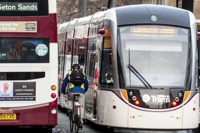 Edinburgh reportedly has more accidents involving bikes than any other city with trams or light rail systems. Picture: Ian Georgeson