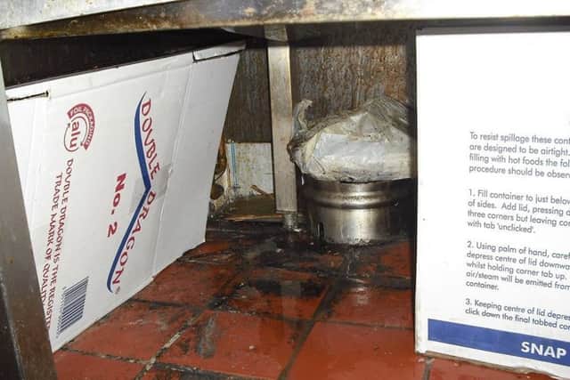 The shop had raw chicken and 'dirt and debris' on the floor. Picture; contributed