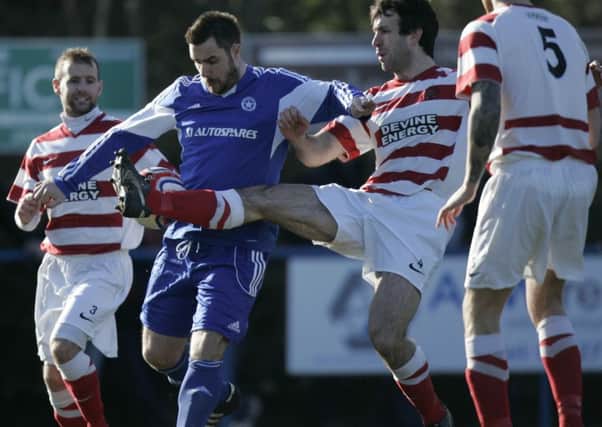 Chris King reached the Junior Cup final with Musselburgh. Pic: TSPL