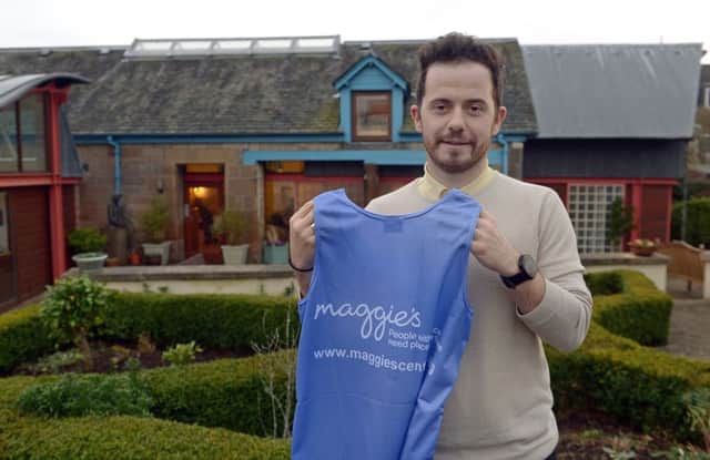 Mark Cooper, pictured, will be running ten races to raise cash for Maggie's in Edinburgh. Picture: Neil Hanna