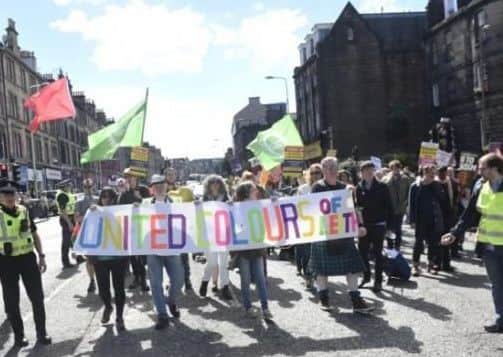 A number of campaigns across Edinburgh have encouraged openness in the city. Picture; Greg Macvean