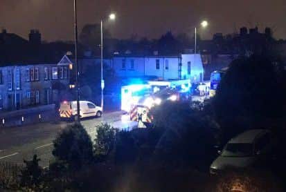 The crash scene this morning Photo: contributed